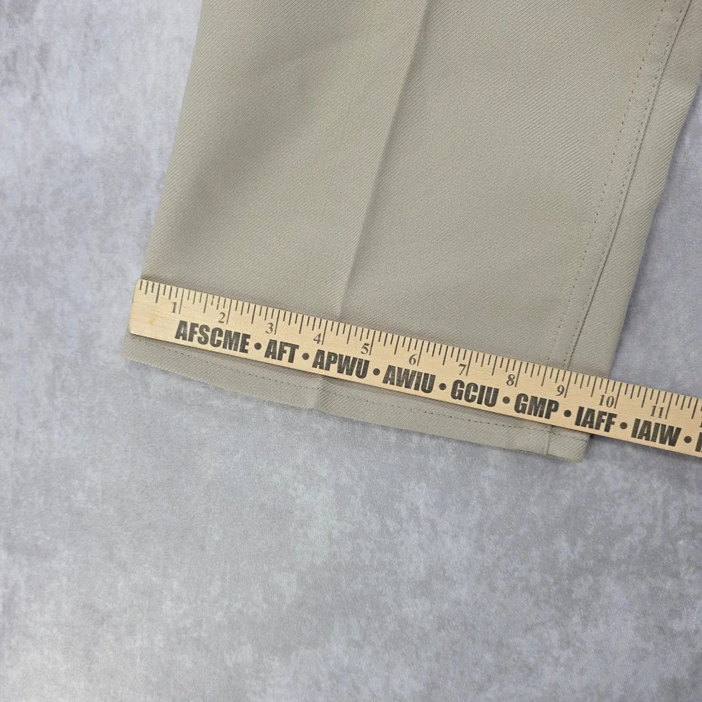 Vintage Levis Sta-Prest Action Slacks 36x34 Tan Beige Western Bootcut Pants